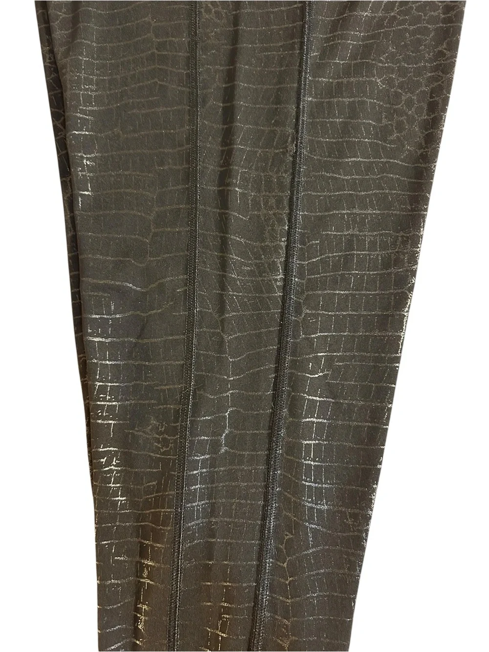Victoria's Secret PINK Active Ultimate V Leggings Crocodile Print Black XL